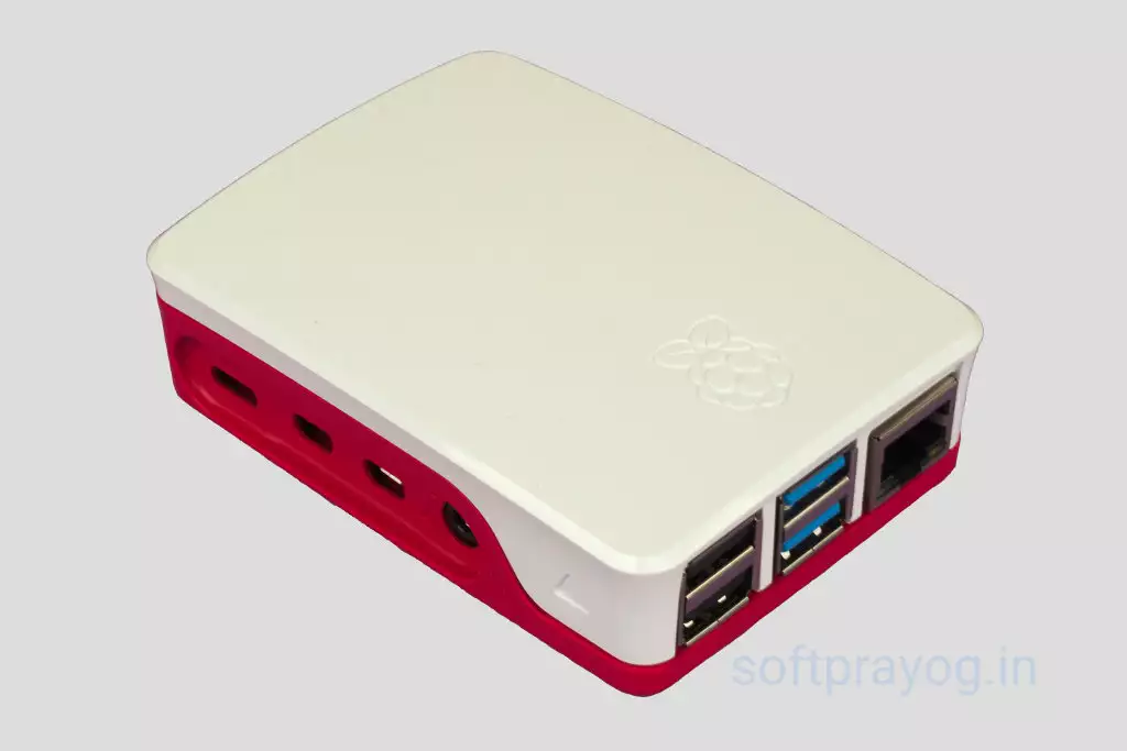 Raspberry Pi 4 in a case