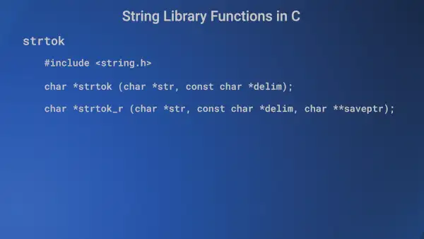 Read more about the article String library functions in C